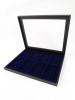  Бокс из искусственной кожи с прозрачным окном Nera Plus на 8 ячеек (60х98х8 мм), тёмно-синий