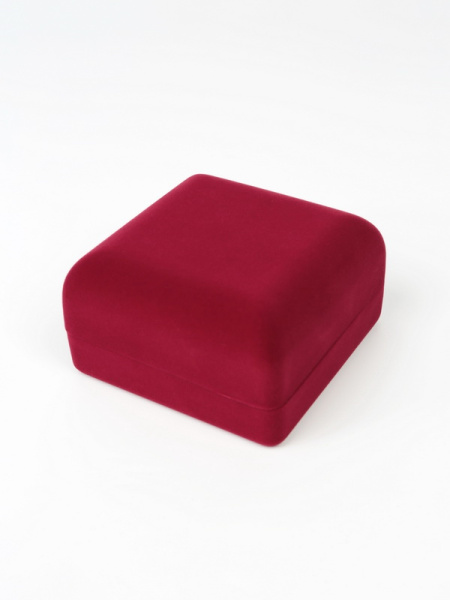 Футляр (92х92х52 мм) под часы, браслет, светло-бордовый