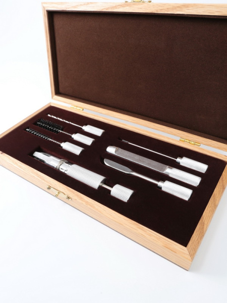 Флокированный ложемент в футляр для курительного набора Флокированный ложемент в футляр для курительного набора