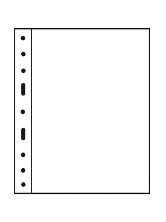 Листы-обложки GRANDE 1C (242х312 мм) из прозрачного пластика на 1 ячейку (216х306 мм). Упаковка из 5 листов. Leuchtturm, 321709