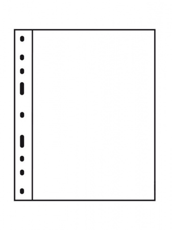 Листы-обложки OPTIMA 1C (202х252 мм) из прозрачного пластика на 1 ячейку (180х245 мм). Упаковка из 10 листов. Leuchtturm, 319037