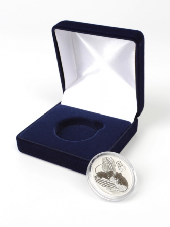 Футляр (80х80х40 мм) для 1 монеты из серии Australian Lunar Series III (50 cents, 1/2 oz silver proof) в капсуле