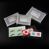Чехлы для марок (70х100 мм), прозрачные, упаковка 100 шт. PCCB MINGT, 810152