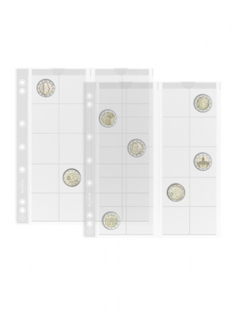 Лист-обложка для монет NUMIS 34 (193х217 мм) из прозрачного пластика на 20 ячеек (37х38 мм). Диаметр 34 мм. Leuchtturm, 338571/1