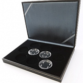 Футляр Nera XM из искусственной кожи (243х187х42 мм) для 10 монет в капсулах (диаметр 46 мм)
