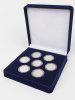 Футляр (186х192х50 мм) на 7 монет в капсулах (диаметр 44 мм)