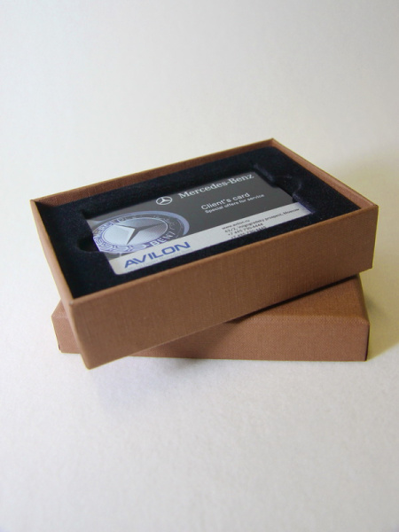 Флокированный ложемент под кредитную карточку