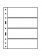 Лист-обложка GRANDE 4C (242х312 мм) из прозрачного пластика на 4 ячейки (216х72 мм). Leuchtturm, 316329/1