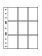 Листы-обложки GRANDE 3/3C (242х312 мм) из прозрачного пластика на 9 ячеек (68х98 мм). Упаковка из 5 листов. Leuchtturm, 323456