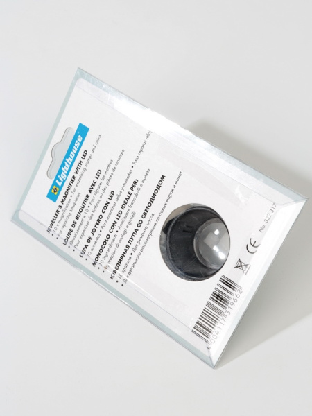 Лупа очковая с 10-кратным увеличением и 1 светодиодом. Leuchtturm, 332317