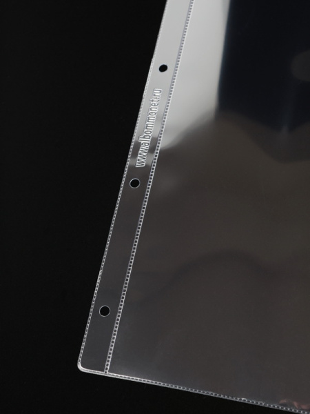 Лист-обложка ГРАНДЕ (Россия) (250х311 мм) из прозрачного пластика на 1 ячейку (225х302 мм). Standart. Albommonet, ЛБГ1