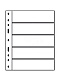 Лист-обложка OPTIMA 5C (202х252 мм) из прозрачного пластика на 5 ячеек (180х42 мм). Leuchtturm, 307543/1