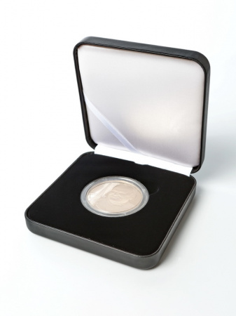 Футляр Nobile из искусственной кожи (102х102х32 мм) для монеты в капсуле (диаметр 50 мм)