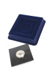  Сувенирная упаковка (106х106х20 мм) под знак с винтом, тёмно-синий