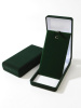  Футляр (62х116х26 мм) под серьги, подвеску, зелёный