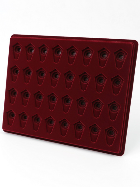  Планшет S (243х304х21 мм) на 32 знака об окончании технического училища, тёмно-бордовый