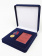 Футляр (186х192х50 мм) под медаль РФ d-32 мм и удостоверение (75х105х6 мм)