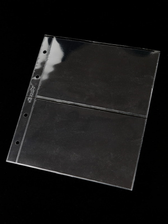 Лист формата НУМИС (Россия) (192х218 мм) из прозрачного пластика на 2 ячейки (170х102 мм). СомС, ЛБ2-N