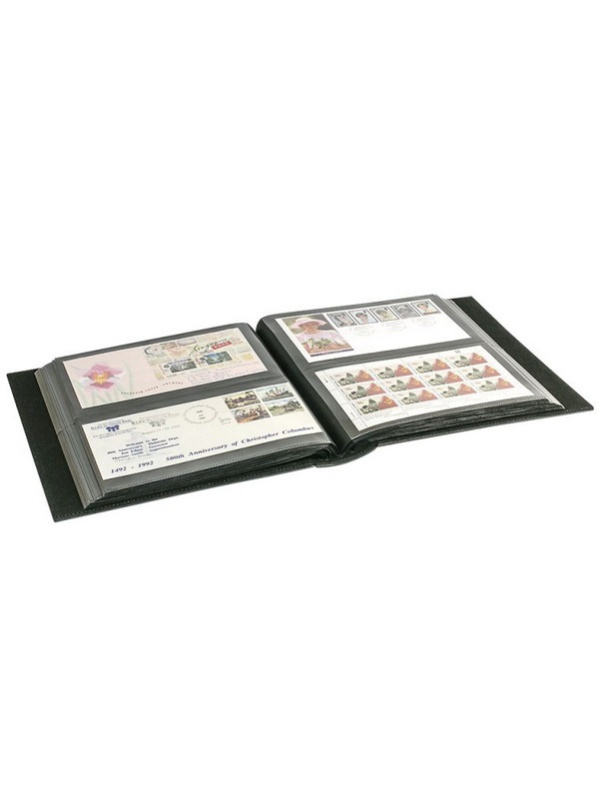 Альбом Firmo XL для размещения банкнот, конвертов первого дня, писем, фотографий, открыток. Чёрный. Lindner, 812XL-S Альбом Firmo XL для размещения банкнот, конвертов первого дня, писем, фотографий, открыток. Чёрный. Lindner, 812XL-S