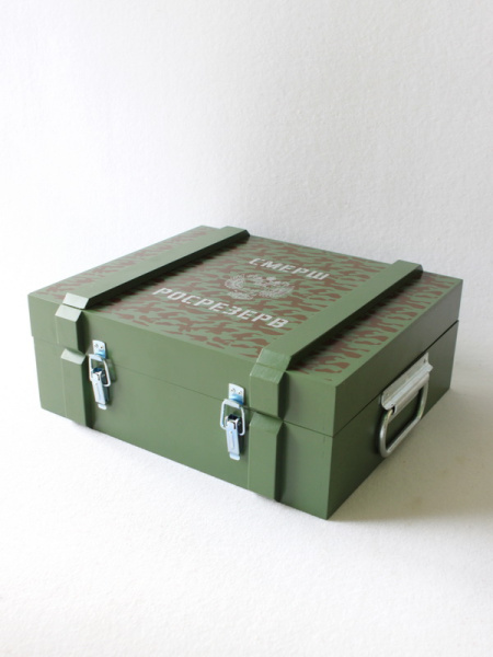 Флокированный ложемент под набор продуктов Госрезерва