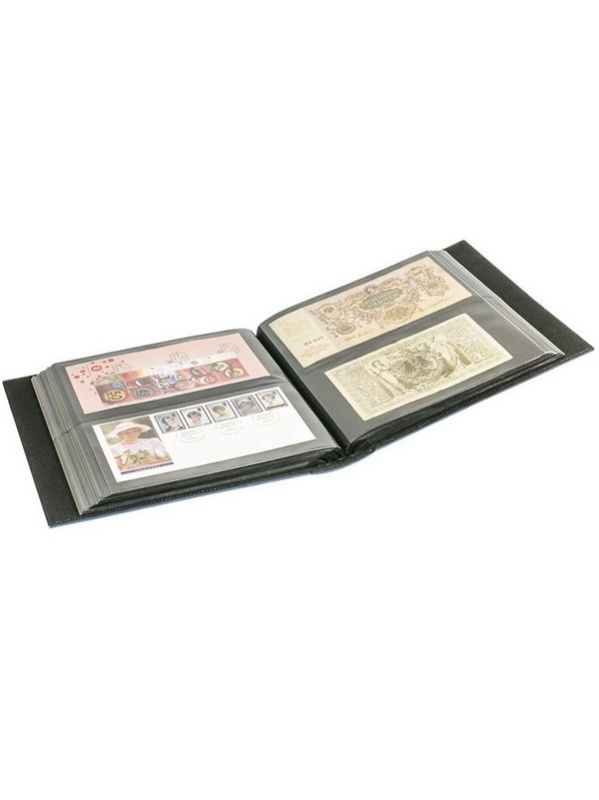 Альбом Firmo XL для размещения банкнот, конвертов первого дня, писем, фотографий, открыток. Синий. Lindner, 812XL-B Альбом Firmo XL для размещения банкнот, конвертов первого дня, писем, фотографий, открыток. Синий. Lindner, 812XL-B