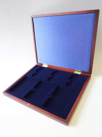 Футляр деревянный Volterra Uno (304х244х31 мм) для 3 медалей РФ d-32 мм и 3 удостоверений
