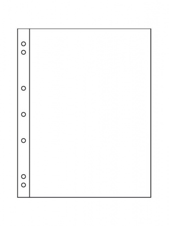 Листы-обложки NUMIS 1C (187х224 мм) из прозрачного пластика на 1 ячейку (165х219 мм). Упаковка 10 листов. Leuchtturm, 304653