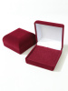 Футляр (76х76х41 мм) с поролоновой вставкой, светло-бордовый