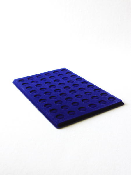  Планшет L (222х333х13 мм) на 54 монеты d-22 мм, тёмно-синий