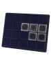 Планшет S (234х296х12 мм) для 18 монет в капсулах Quadrum (50х50х6 мм), тёмно-синий  Планшет S (234х296х12 мм) для 18 монет в капсулах Quadrum (50х50х6 мм), тёмно-синий
