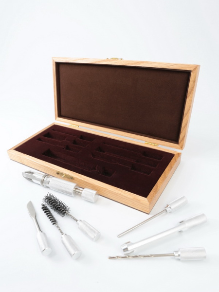 Флокированный ложемент в футляр для курительного набора Флокированный ложемент в футляр для курительного набора