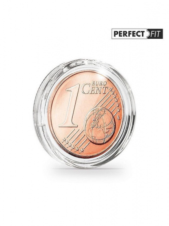 Капсулы Ultra Perfect Fit для монеты 1 евроцент (16,25 мм), в упаковке 10 шт. Leuchtturm, 365285
