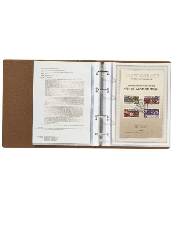 Листы ETB (168х217 мм) из прозрачного пластика на 1 ячейку (148х210 мм). Упаковка из 50 листов. Lindner, 5601