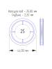 Капсулы для монет 25 мм в разборе (комплектация 100 шт) Капсулы для монет 25 мм в разборе (комплектация 100 шт)