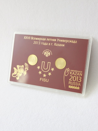 Подарочный набор «XXVII Всемирная летняя Универсиада 2013 года в г. Казани», (русско-английский текст), Вид 5 (в пластике)