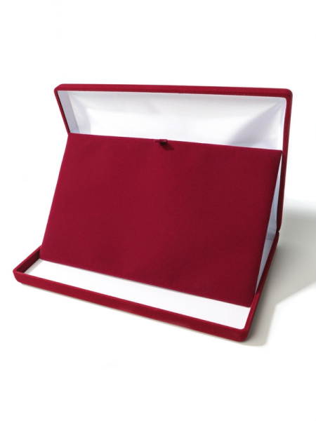 Футляр (217х141х29 мм) с универсальной подложкой,  светло-бордовый