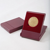 Футляр пластиковый (79х106х16 мм) для одной монеты, медали (диаметр 40 мм, глубина 4 мм)