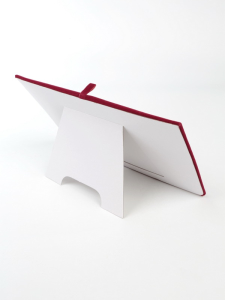 Ложемент, вкладыш 211х132х6 мм. 2 язычка, светло-бордовый