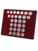 Набор из 6 планшетов S (234х296х12 мм) для монет России регулярного выпуска. 1997–2019. В капсулах Leuchtturm, тёмно-бордовый  Набор из 6 планшетов S (234х296х12 мм) для монет России регулярного выпуска. 1997–2019. В капсулах Leuchtturm, тёмно-бордовый