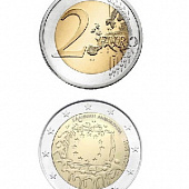 2 евро, Греция (30 лет флагу Евросоюза). 2015 г.
