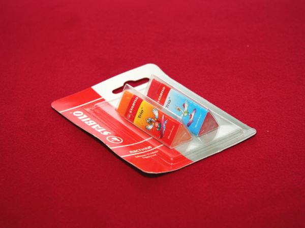 Блистер с приваркой для набора ластиков