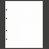 Прокладочный лист из картона формата ОПТИМА (Россия) 202х251 мм. Белый