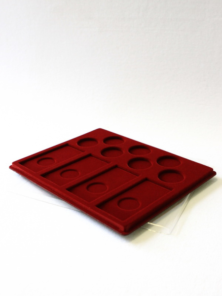 Планшет S (234х296х12 мм) для 4 Олимпийских монет Сочи-2014 в блистере и 7 Олимпийских монет Сочи-2014 в капсулах, тёмно-бордовый  Планшет S (234х296х12 мм) для 4 Олимпийских монет Сочи-2014 в блистере и 7 Олимпийских монет Сочи-2014 в капсулах, тёмно-бордовый