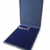 Футляр кожзам Sapfir S (237х298х33 мм) для серии монет «Американские инновации» (57 ячеек)