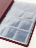 Карманный монетный альбом для размещения 120 монет, Бордовый, Albommonet, Россия