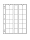 Листы-обложки для монет NUMIS 25 (193х217 мм) из прозрачного пластика на 30 ячеек (28х32 мм). Диаметр 25 мм. Упаковка из 5 листов. Leuchtturm, 323463