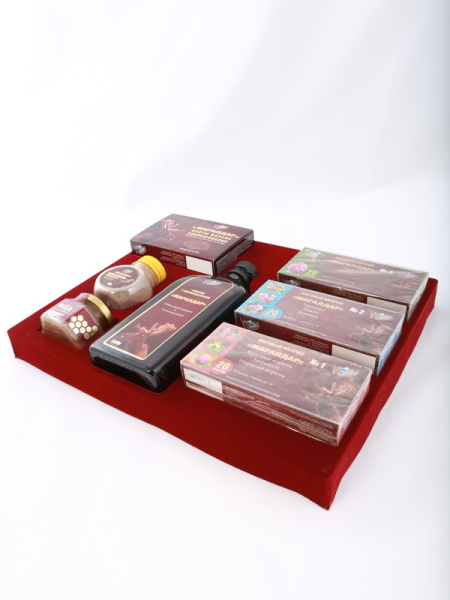 Флокированный ложемент для подарочного набора из Алтая (7 предметов)