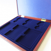 Футляр деревянный Volterra Uno (304х244х31 мм) для 3 медалей РФ d-32 мм и 3 удостоверений