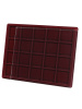  Планшет S (234х296х12 мм)  для 20 монет в капсулах «Quadrum» (50х50х6 мм), тёмно-бордовый
