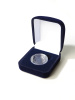 Футляр (55х60х36 мм) для одной монеты в капсуле (диаметр 28 мм), тёмно-синий